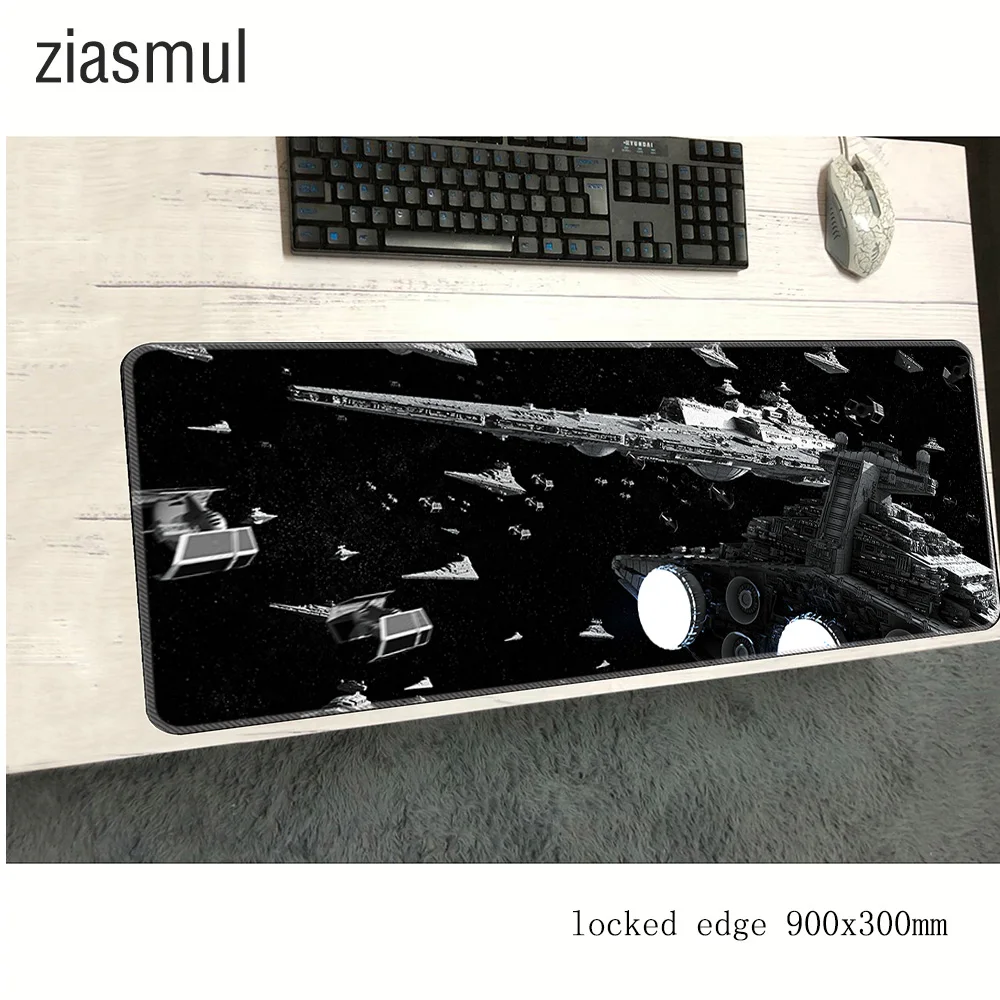 Ziasmul star wars коврик для мыши 900x300x3 мм коврик для мыши на мышь Notbook компьютерная мышь коврик большой игровой padmouse геймер клавиатура коврики для