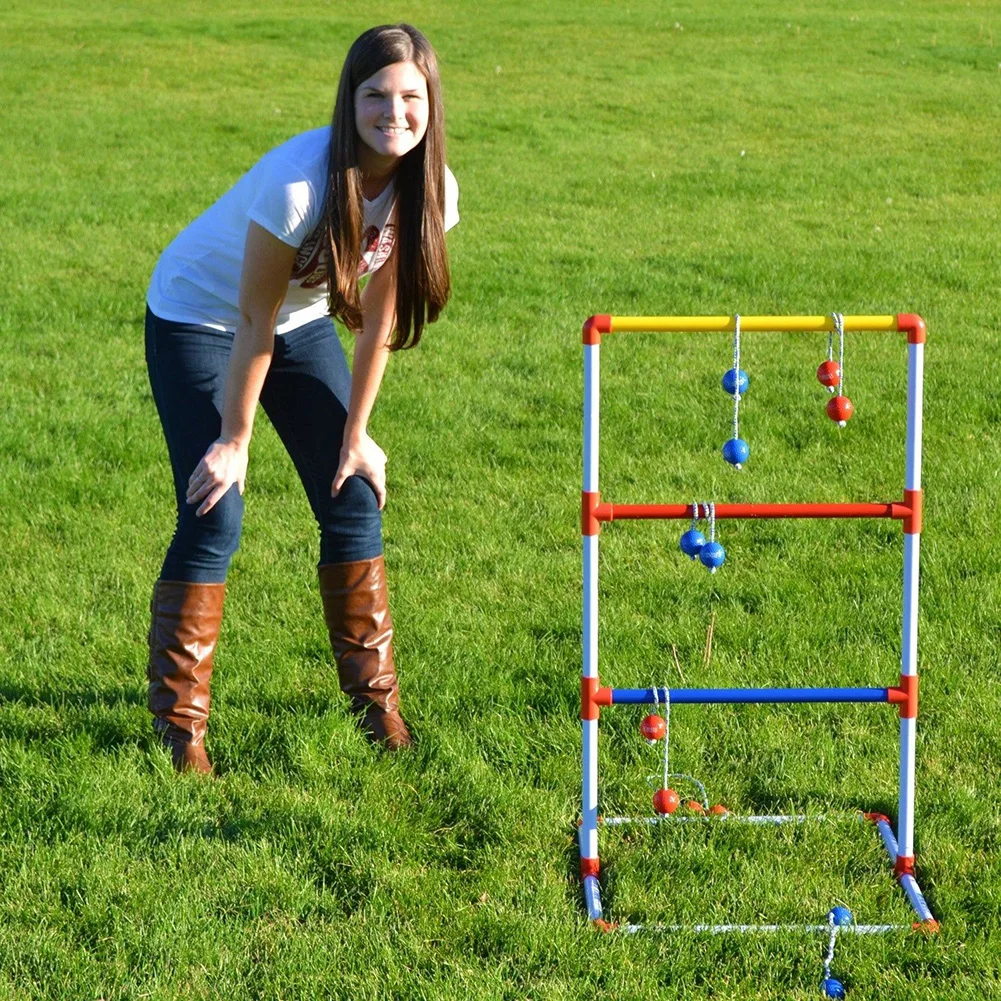

CRESTGOLF Ladder Toss Game with 6 Pair Golf Balls Bolos Ladder Toss Game Set