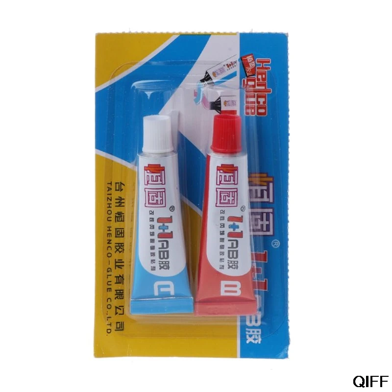 

Drop Ship&Wholesale 2Pcs Epoxy Resin Adhesive AB Glue For Glass Metal Ceramic Wood Multipurpose Glue June 25