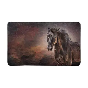 

Horse Portrait Indoor Entrance Doormat , Backing Non Slip Door Mat Entrance Rugs Home Decor