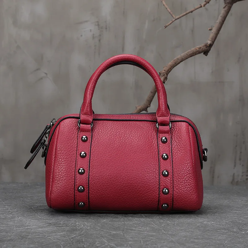 

Norbinus 100% Genuine Leather Women Handbag Real Cowhide Top-Handle Bags Totes Ladies Messenger Crossbody Shoulder Bag
