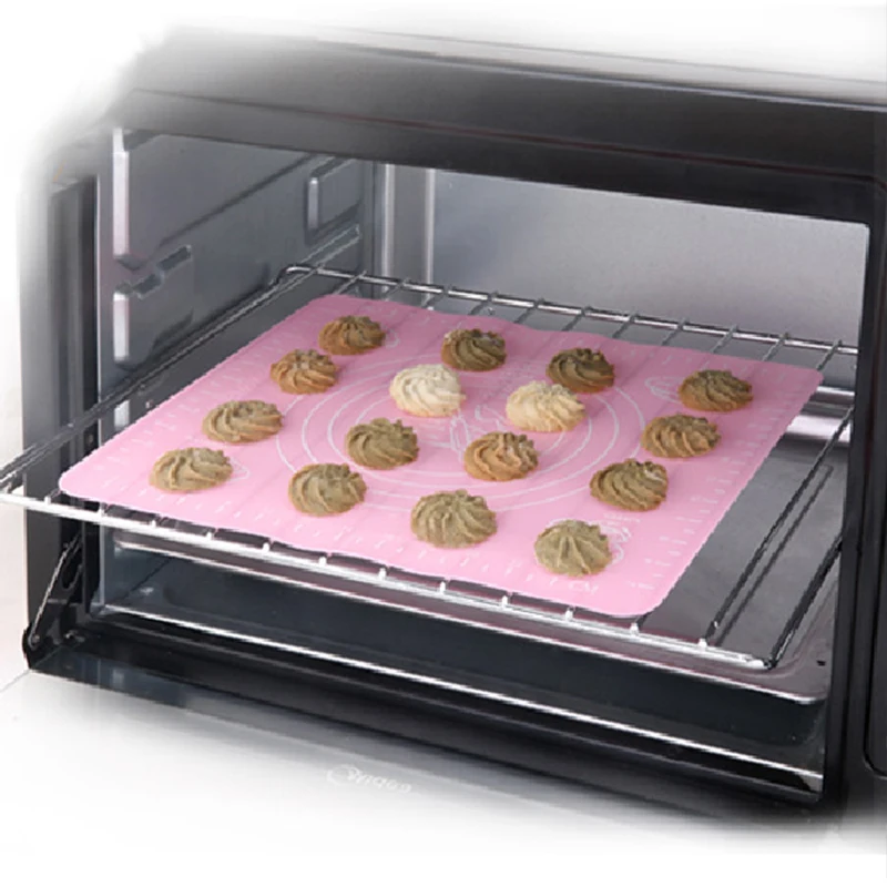 

50*40cm Large Non-stick Silicone Baking Mat For Dining Rolling Kitchen Tools Sheet Dough Pad Placemat Coaster Cushion Bread