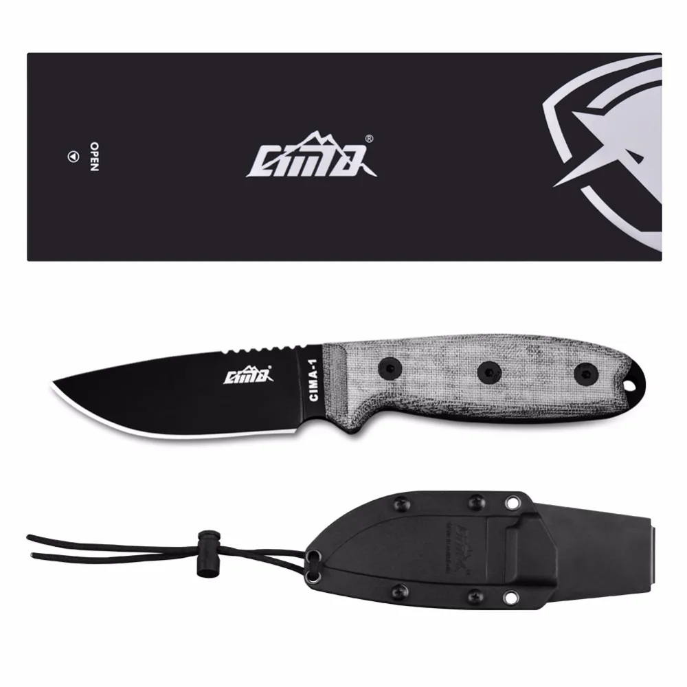 CIMA High hardness Full-Tang outdoor survival Fixed Edge Hunting Knife cima-1 knives