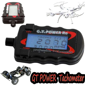 

G.T. Power Model Profession RC Motor Digital Optical Tachometer Supports 2 to 9 Bladed Paddle Propeller