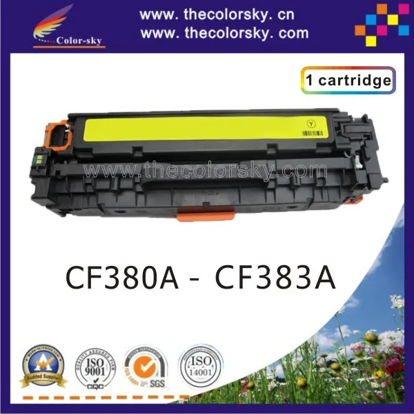 

(CS-HCF380-383) toner laserjet printer laser cartridge for HP CF380A CF381A CF382A CF383A CF 380A 383A kcmy (2.4k/2.7k pages)