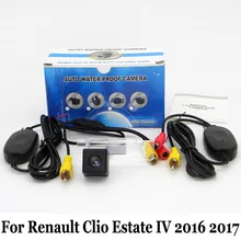 Для Renault Clio Недвижимости IV 2016 2017/RCA AUX Проводной Или Беспроводной камера/HD Широкоугольный Объектив/CCD Ночного Видения Камеры Заднего вида