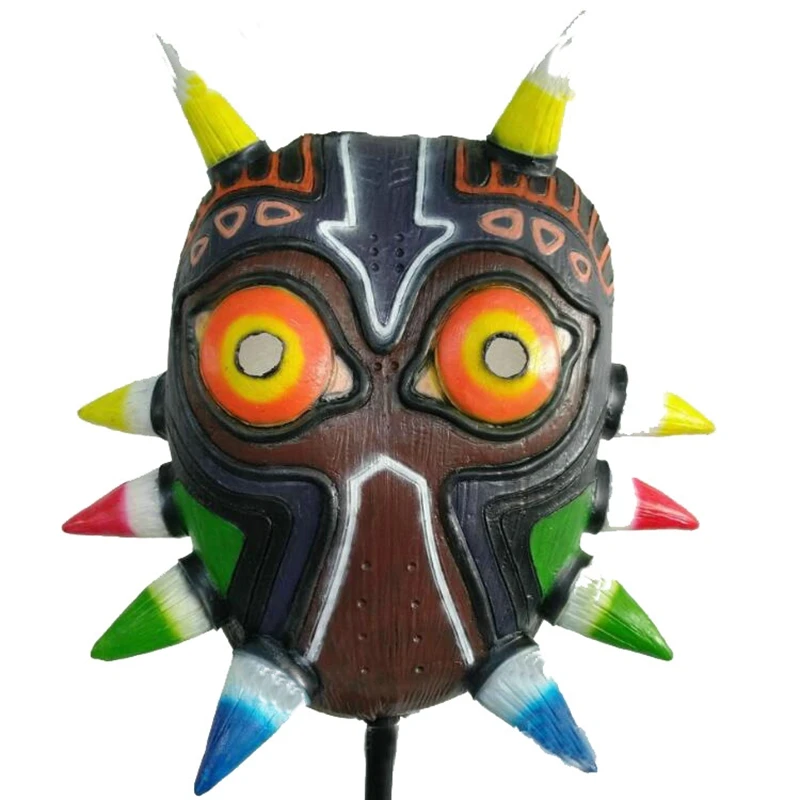 

The Legend Zelda Majoras Mask Game Cosplay Helemt Heart Adult Latex Fancy Dress halloween Christmas Costume Props Accessory