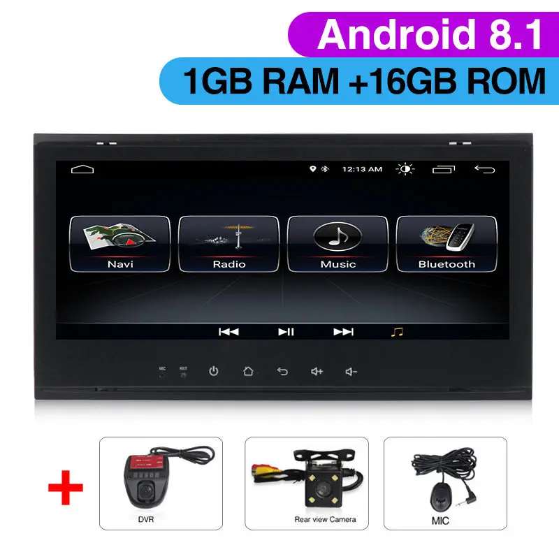 8.8inch Android 9.1 Car Radio For VW Volkswagen Touareg T5 Transporter Multivan car multimedia player gps navigation WIFI BT RDS - Цвет: dvd Camera DVR