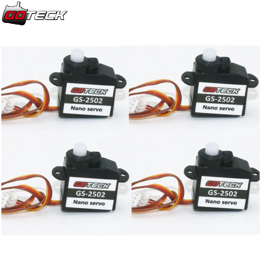 4 шт./лот GOTECK GS 2502 пластик сервопривод 2 2g Gotek для Trex Heli Rc автомобиль грузовик