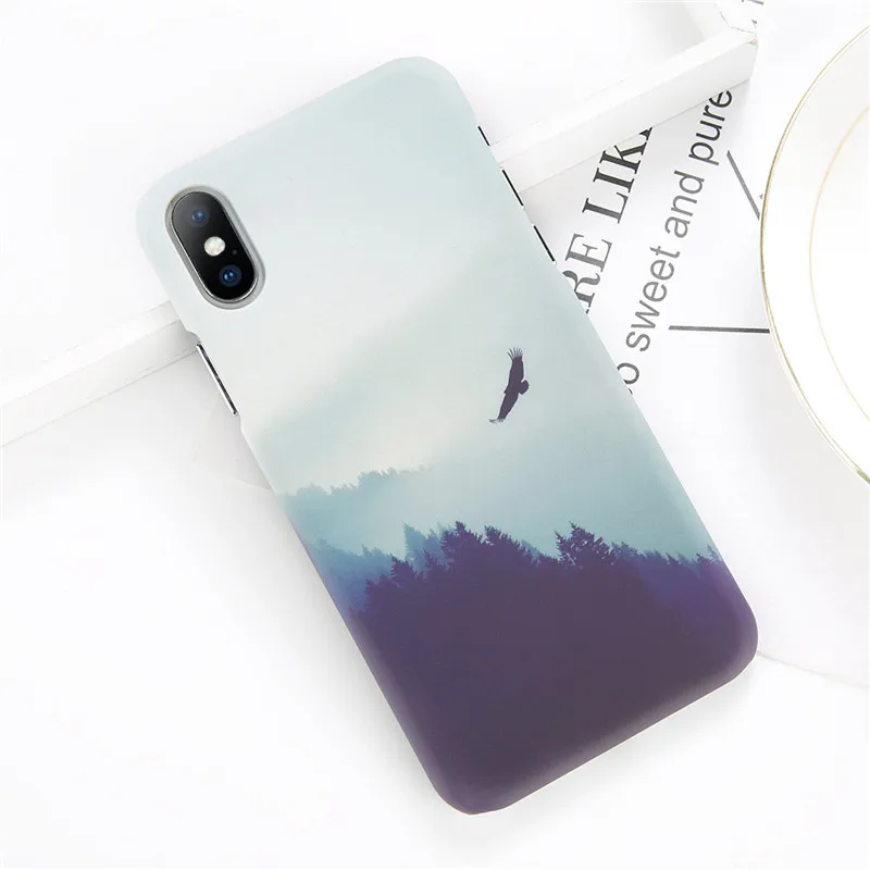 Lovebay, чехол для телефона iPhone X, XR, XS, Max, 8, 7, 6, 6s Plus, милый мультяшный Звездный рисунок, звездное небо, луна, ультра тонкий жесткий чехол, чехол - Цвет: T6