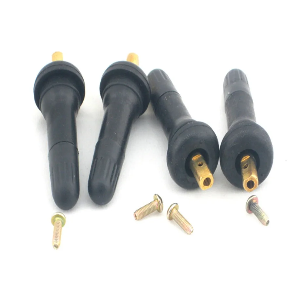 4pcTPMSRubberSnapinTirePressureSensorValveStemServiceKit