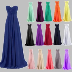 TL453 New Arrival Mint Green Long Chiffon A-Line Sweetheart Pleated Bridesmaid Dress Under 50 Wedding Party Dress 2018 hot Robe