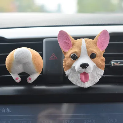 Welsh corgi pembroke Автомобильные украшения на вентиляционное отверстие, автомобильные аксессуары для украшения