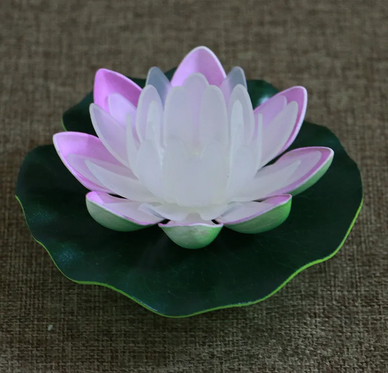 

CLAITE Beautiful LED Lotus Flower Light Colorful Floating Water Latern Lamp Blessing Peaceful Light for Festival Decoration
