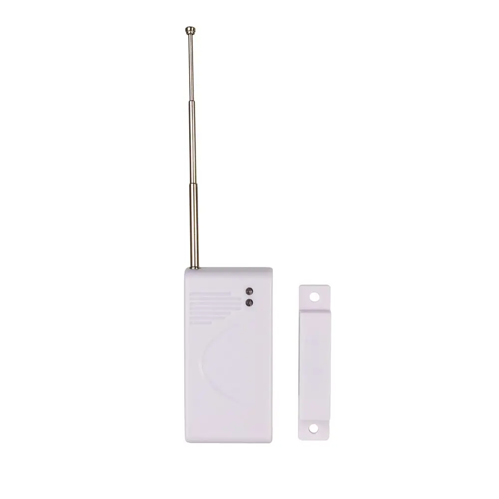 433 MHz 2262 código inalámbrico de la puerta de la ventana Sensor de contacto magnético de la puerta de madera Detector de Alarma para hogar GSM inalámbrico de alarma