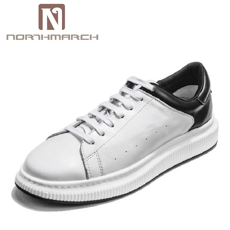 

NORTHMARCH Luxury Brand Four Seasons Leather Men Casual Shoes British Round Toe Retro Flat Shoes Mixed Colors Zapato Hombre