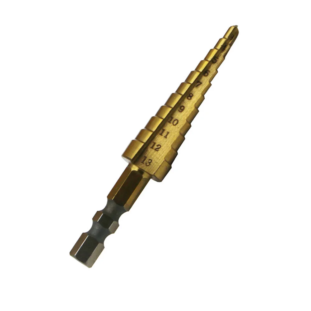 3-12 мм/3-13 мм HSS Титан покрытием ступенчатые сверла Мощность инструменты карбида дрель мини сверло сверло комплект