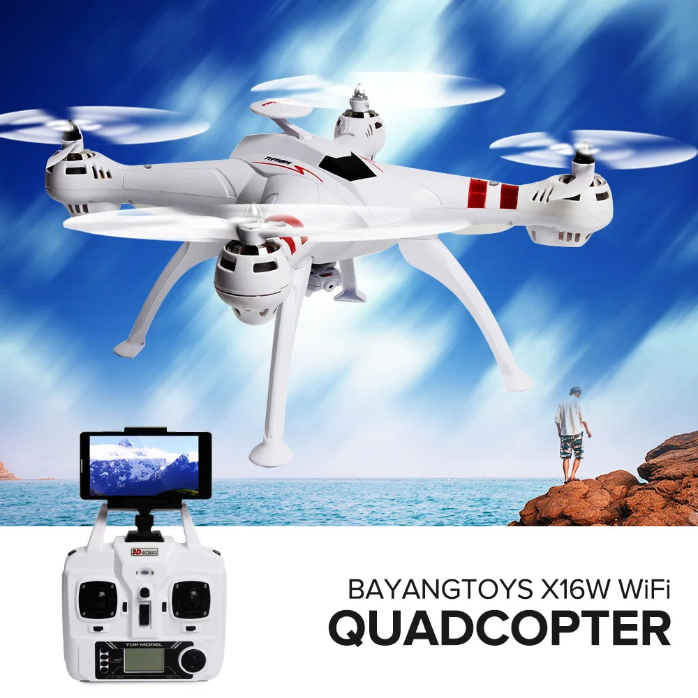 

BAYANGTOYS X16 RC Drone Brushless Motor 350M Far RC Quadcopter RTF Geomagnetic Headless Mode Altitude Hold Drone With Camera 2MP