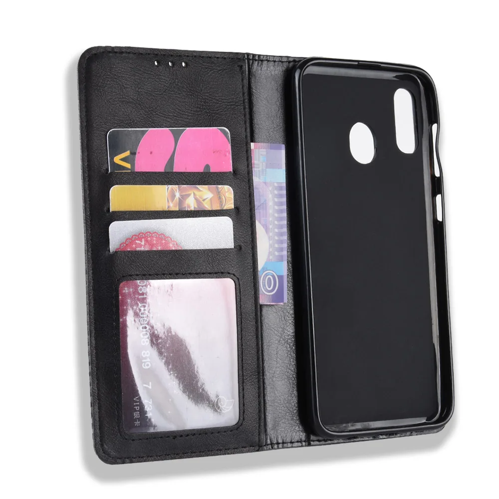 Samsung Galaxy A30 Retro leather flip case_3