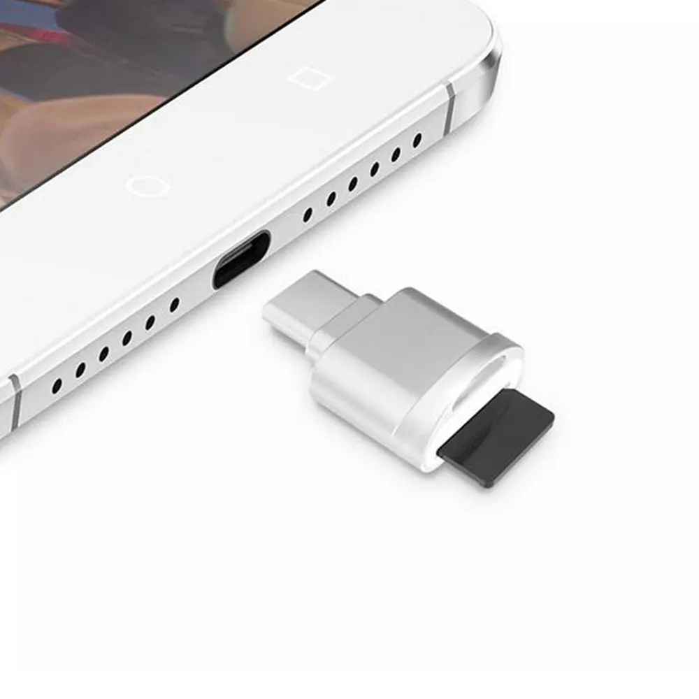 Тип usb C Card Reader Leadzoe Металл USB 3,1 Тип C Micro SD Card Reader OTG адаптер для смартфона планшетных картридер