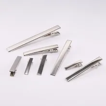 20 шт., 3-9 см, металлическое покрытие, белый К, плоская, одиночная, Аллигатор, шпилька, основа для волос, износ, база для волос, для DIY, заколки для волос, инструменты, ювелирные аксессуары