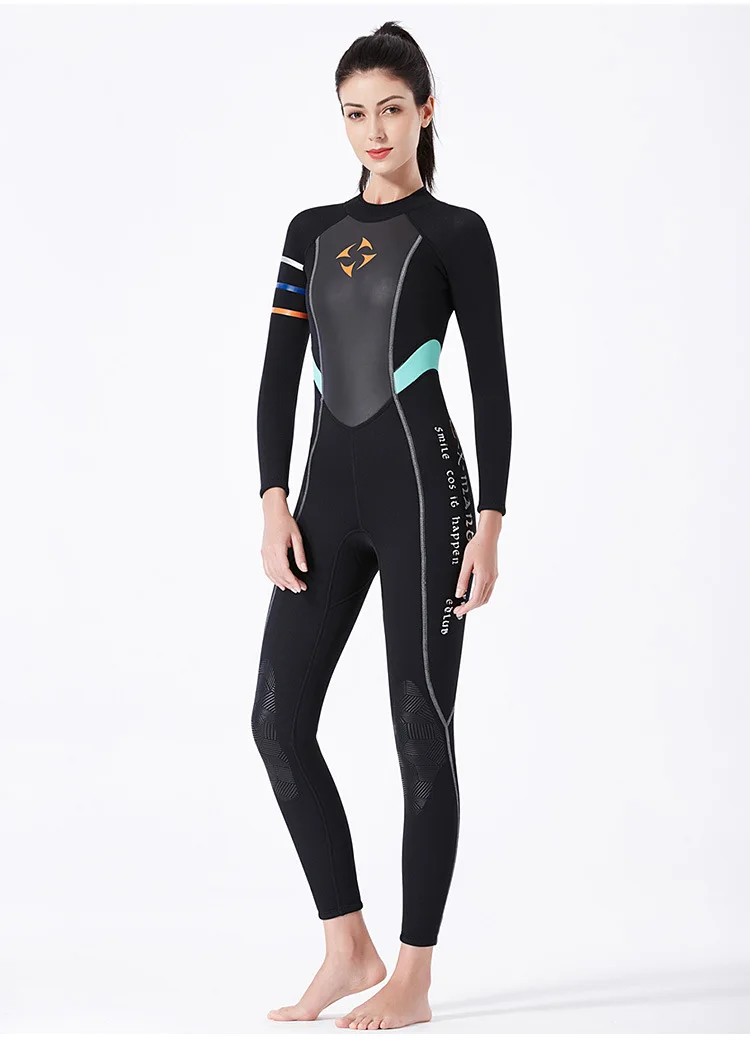 Женский гидрокостюм 3 мм неопрен водолазный костюм полный гидрокостюм Купальник для женщин s Дайвинг костюм трубка сёрфинга купальник