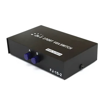 

Professional Hot 1pcs 2 Port HD VGA SVGA Sharing Switch Box For LCD PC TV Monitor Video 2 In 1 Out for PC Laptop