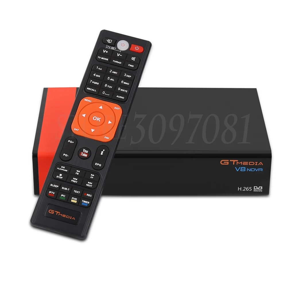 Лучший 1080P DVB-S2 GTmedia V8 Nova спутниковый ТВ ресивер Freesat V8 Super Receptor GT Media V8 Nova с Европейским Cline 1 год