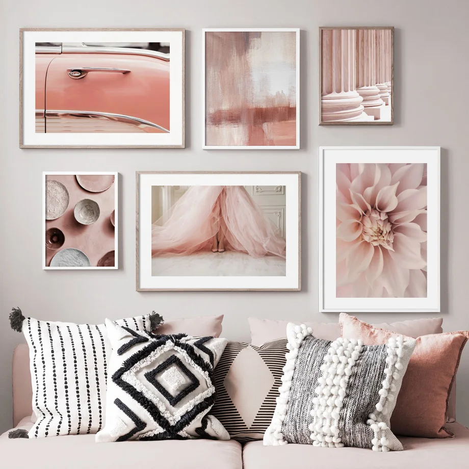 Flower Desert Plate Abstract Car Nordic Posters And Prints Wall Art Canvas Painting Decoration Pictures For Living Room Decor