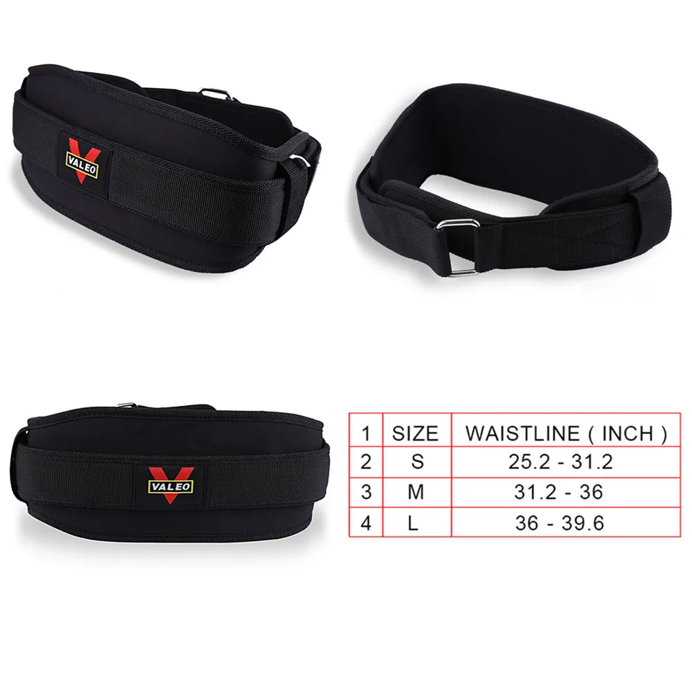 VALEO EVA Nylon Weight Lifting Belts Weight Lifting Belt