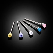 5 шт./компл. разноцветные сверла для ногтей щетка для чистки электрические маникюрные сверла биты для ногтей насадка в виде щетки Аксессуары для маникюра инструмент 2,35 мм