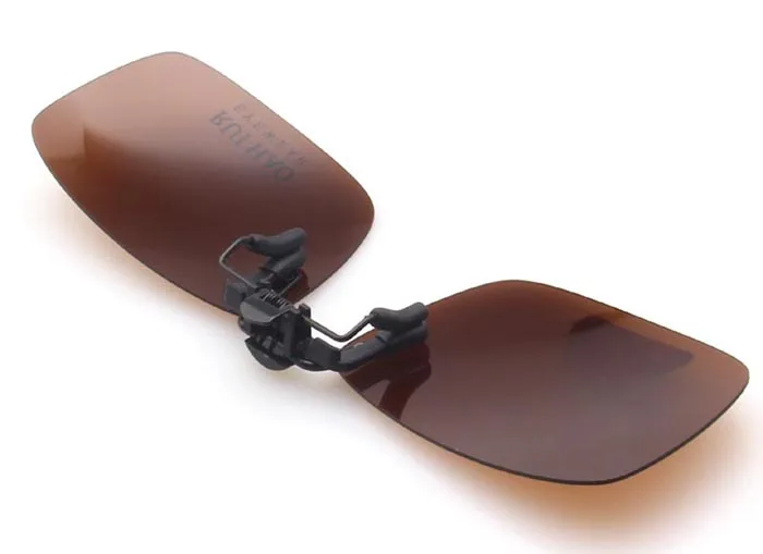 Брендовые солнцезащитные очки RUI HAO, 4 цвета, прямоугольные поляризованные солнцезащитные очки, зажим для очков для вождения, солнцезащитные очки