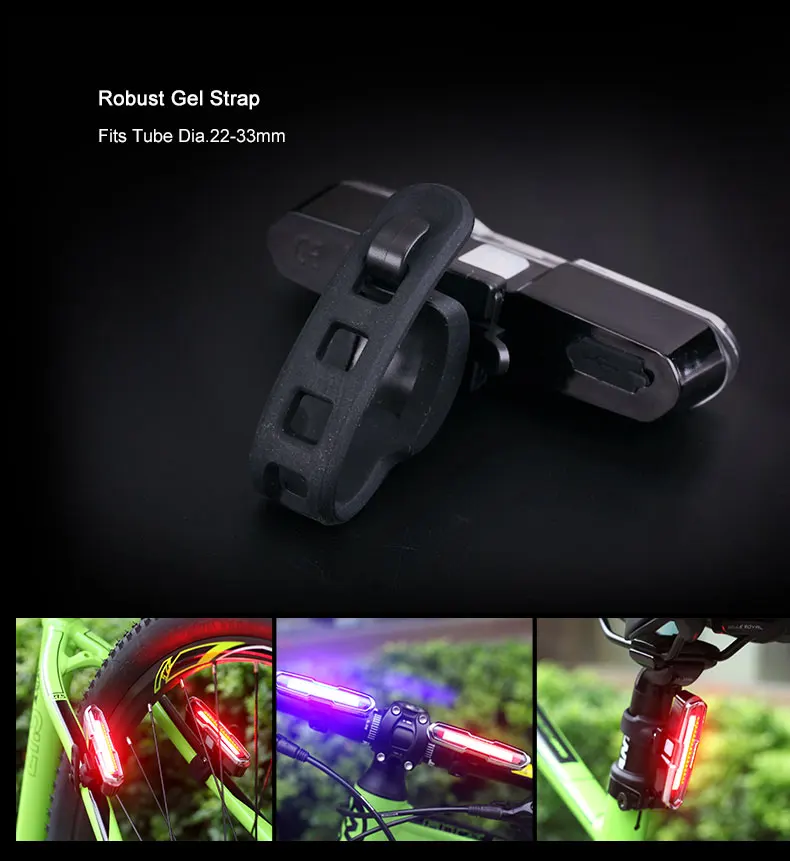 USB RechargeableBike светильник сзади Переднее Крепление COB велосипедный руль Светильник Велоспорт Хвост сзади светильник для велосипедного фонаря ламповый патрон флэш-светильник