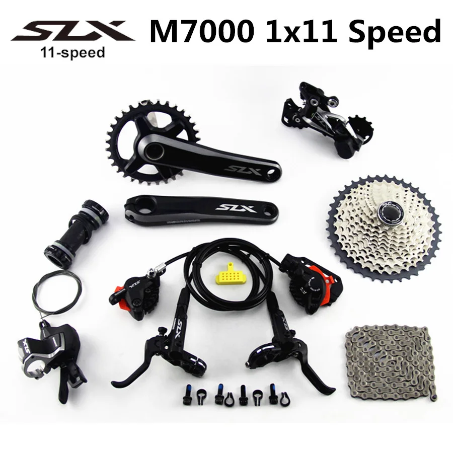 SHIMANO DEORE SLX M7000 Группа Набор 34T шатун горный велосипед Группа Комплект 1x11-скорость 40T 42T 46T M7000 тормоз задний переключатель