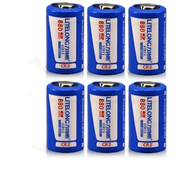 

6pcs/lot 880mAh 3V LiFePO4 Rechargeable Battery Rangefinder Camera CR2 Battery Lithium Batteries