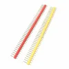 10PCS 40Pin 1x40P Male Breakable Pin Header Strip 2.54mm Long Blue Red White Green Yellow Connector 5 Colors Hot Sale ► Photo 3/5