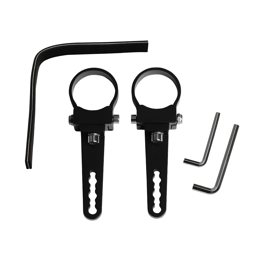 2pcs 1.73inch Tube Roll LED Light Bar Mount Bracket Clamp For Polaris