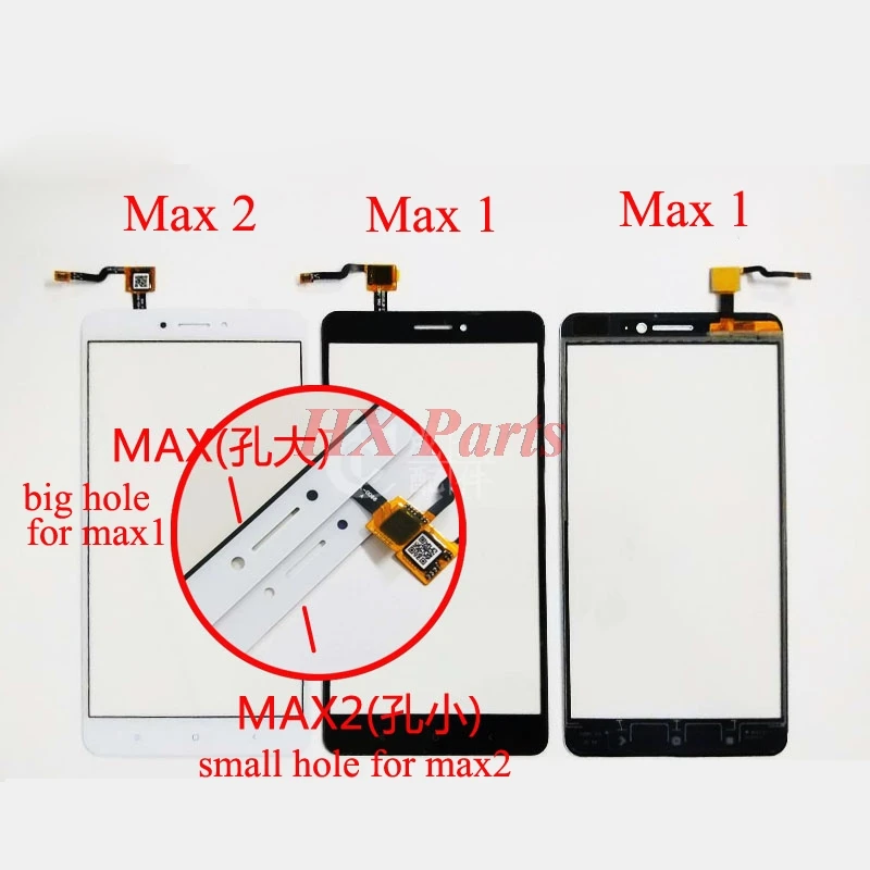 

HXEBGT New Touch Screen Digitizer For Xiaomi Mi Max Max1 Max2 Screen Outer Glass Panel Digitizer Sensor Repair Parts