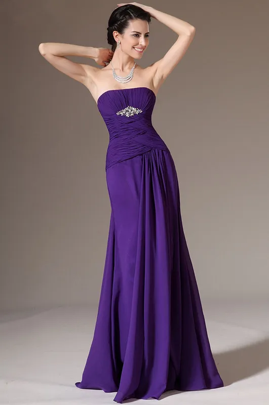 New-Mother-of-the-Bride-Dress-Strapless-A-line-2-Pieces-Purple-Chiffon-Formal-Evening-Gowns (1)