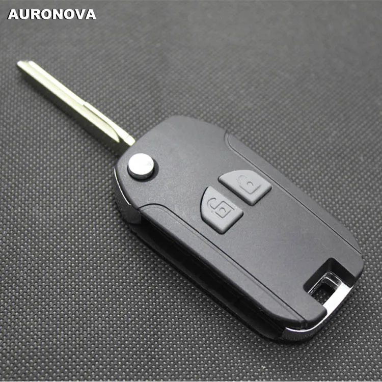 Auronva новое обновление складной ключ оболочки для Suzuki Sx4 Swift Jimny 2 кнопки модифицированный чехол для дистанционного ключа от машины