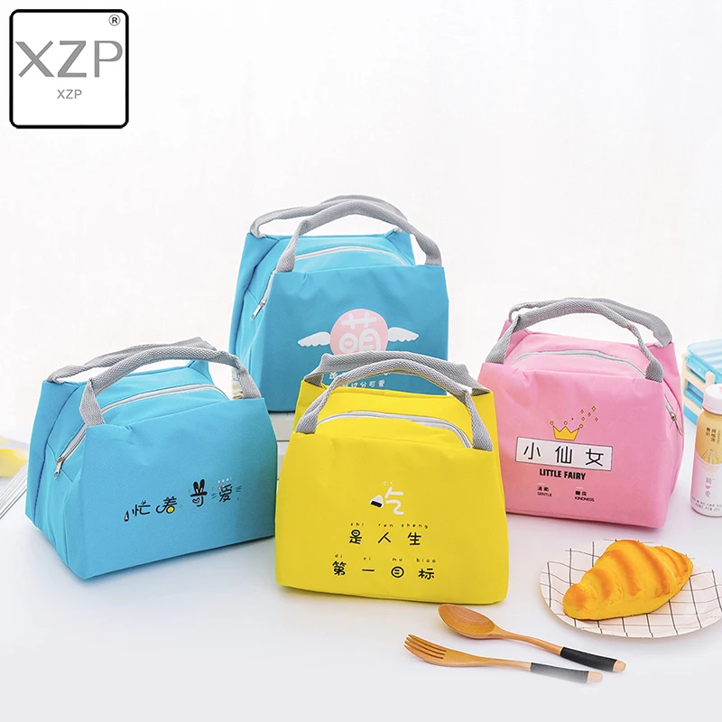 XZP Cartoon Baby Food Insulation Bag Portable Waterproof Thermal Oxford Lunch Bags Convenient Leisure Cute Picnic Outdoor Tote