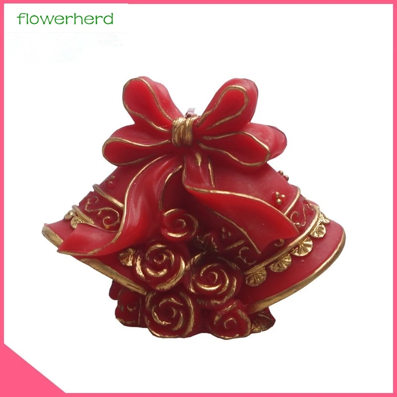 

3D candle Christmas Elk Cedar Snowflake Christmas Candle Mold Making Cylindrical Soap Mold Silicone Molds candle form