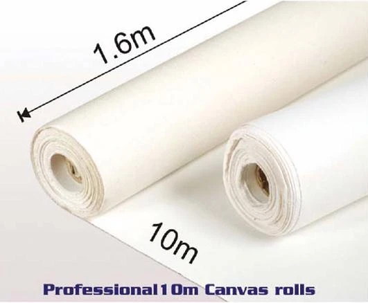 318g 1.6 meters wide roll high quality painting canvas roll for practice