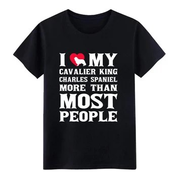 

Men's Cavalier King Charles Spaniel t shirt Print tee shirt O Neck cool Interesting Casual Spring Pictures shirt