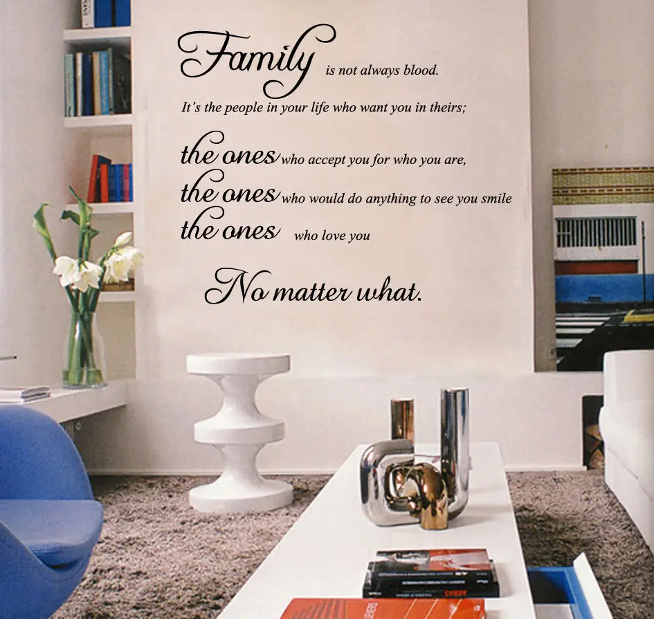 Family Home Wall Art Quotes Removable Wall Stickers Lettering Decal