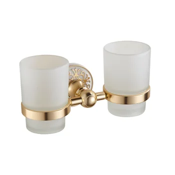

A1 European carved toothbrush cup holder cup double cup punch-free bathroom hardware accessories white LO7171149