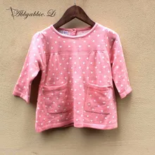 2016 Autumn Winter New Arrival wool hot dot pattern baby girls kids chic cute style princess high quality sweater #161014_h85