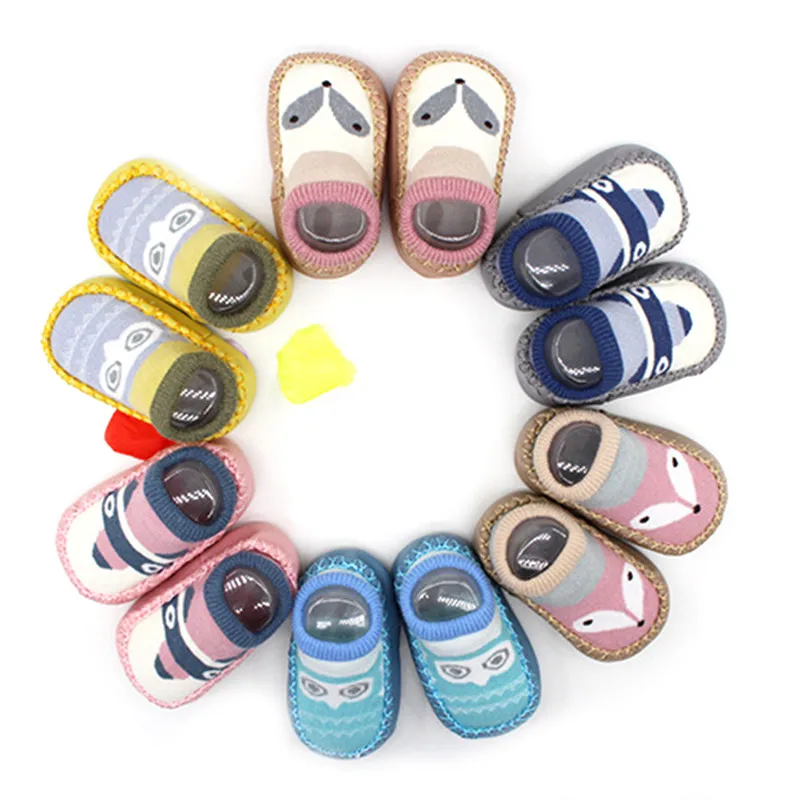 

Toddler Kids Baby Soft PU Bottom Comfortable Shoes Learning Walk Cute And Sweet Design 3 Cartoon Patterns