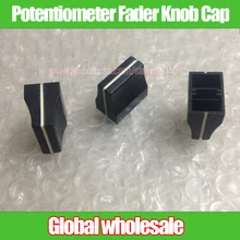 3 шт. черный смеситель прямой слайд потенциометра Ручка регулятора уровня cap/20A6 ручка L19MM* W12MM* H18MM