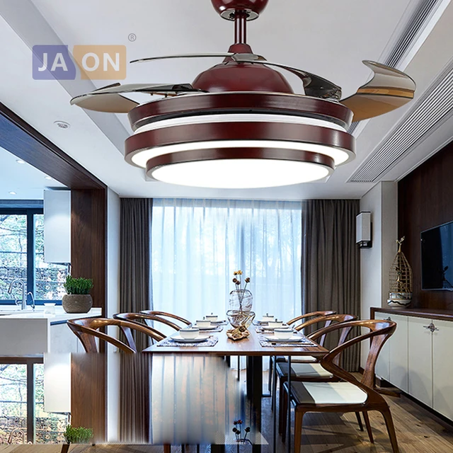 Led Modern Steel Alloy Acryl Abs Golden Red Ceiling Fan Led Lamp Led Light Ceiling Lights Led Ceiling Light For Foyer Bedroom Imarket Online Shopping